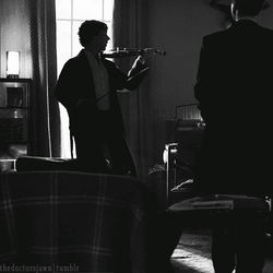 Playing Violin In The Dark GIF