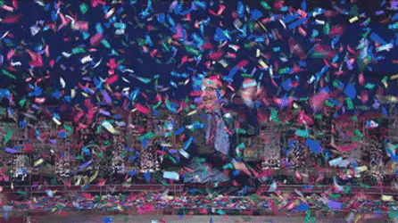 Playing With Confetti GIF