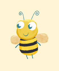 Playkids Flying Cute Bee GIF