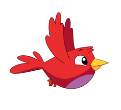 Playkids Flying Red Bird GIF