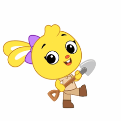 Playkids Mimi Playing With Shover GIF