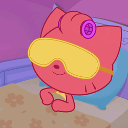 Playkids Sleeping Pink Mimi Snoring Loud GIF