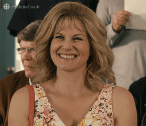 Please Clap Happy Jocelyn Schitt GIF