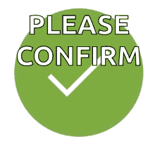 Please Confirm Check Mark GIF
