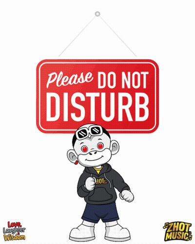 Please Do Not Disturb Sign On Wall GIF