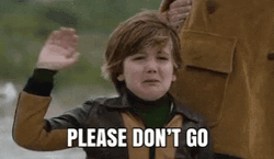 Please Dont Go Crying Kid Waving GIF