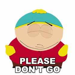 Please Dont Go Eric Cartman Puppy Eyes GIF