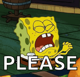 Please Dont Go Spongebob Kneeling And Praying GIF