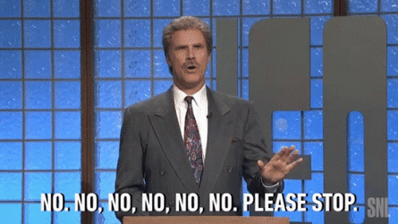 Please No Will Ferrell GIF