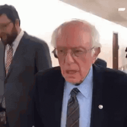 Please Quiet Bernie Sanders GIF