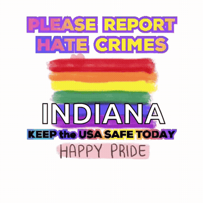 Please Report Hate Crimes Indiana Poster GIF