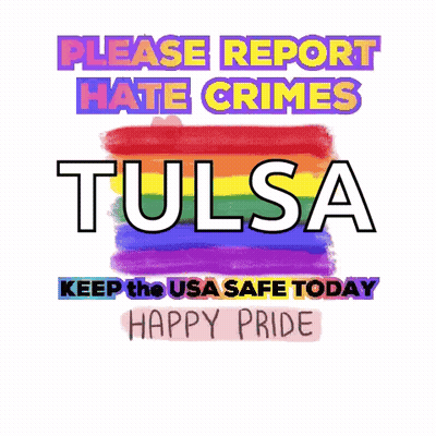 Please Report Hate Crimes Tulsa Poster GIF