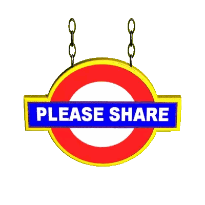 Please Share Sign Sticker