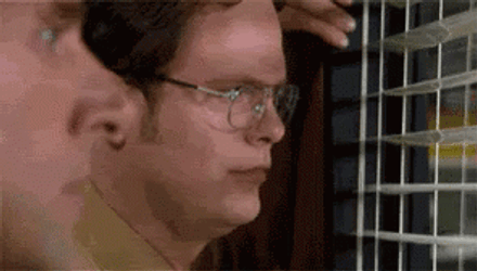 Plotting Face By Dwight Schrute GIF