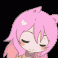 Pls Rainbow Anime Girl Dancing GIF