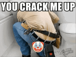 Plumber Has Popping Head On GIF
