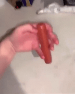 Plumpy Hotdog Hand Spin GIF