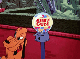 Pluto And Bubble Gum GIF