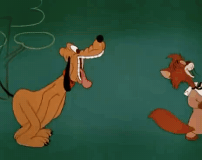 Pluto From Mickey Mouse Holding Bone GIF