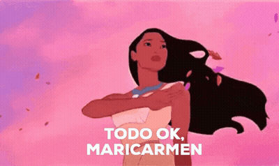 Pocahontas Cartoon With Todo Ok Maricarmen GIF