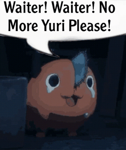 Pochita Waiter No More Yuri Please Meme GIF