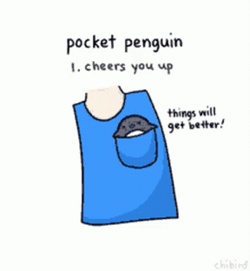 Pocket Penguin Motivational  GIF