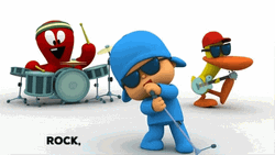 Pocoyo And Friends Band Performance GIF