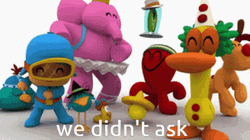 Pocoyo And Friends We Didn't Ask Dance GIF