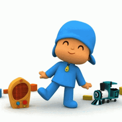 Pocoyo Peace Out  GIF