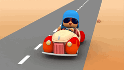Pocoyo Roadtrip Time  GIF