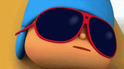 Pocoyo Sun Bathing Time  GIF