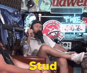 Podcast Called And Pointed Someone Stud GIF