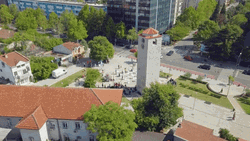 Podgorica Montenegro Aerial View