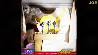 Podium With Word President GIF