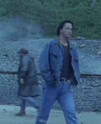 Point Break Keanu Reeves Walking Like A Boss GIF