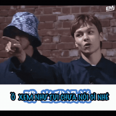Pointing Man In Bucket Hat, Man Watching GIF