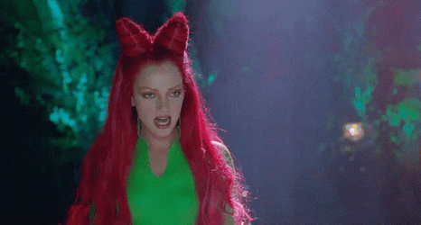 Poison Ivy Pointed Herself GIF