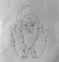 Pokemon  Absol Children's Drawing Flipbook GIF