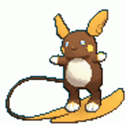 Pokemon Alolan Raichu Hovering GIF