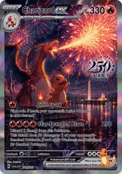 Pokemon Card Charizard EX GIF