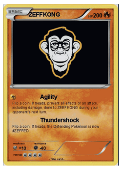 Pokemon Card Zeffkong Agility GIF