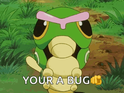 Pokemon Caterpie Your A Bug GIF