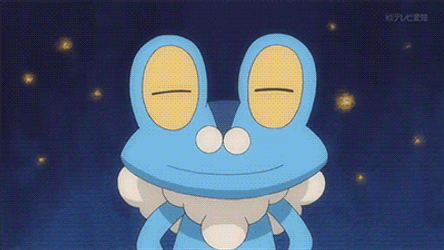 Pokemon Christmas Froakie Riding Deer GIF