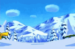 Pokemon Christmas Snow Playing GIF