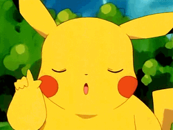 Pokemon Cute Pikachu Forbidding No  GIF