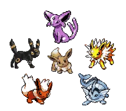 Pokemon Eeveelution Sticker