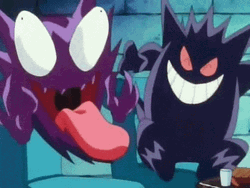 Pokemon Funny Anime Haunter Gengar Laughing GIF