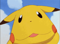 Pokemon Funny Anime Pikachu Silly Face GIF