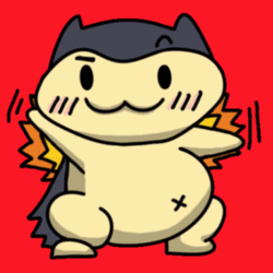 Pokemon Funny Anime Snorlax Waving Hands  GIF