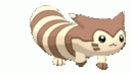 Pokemon Furret Walking Squishmallow GIF